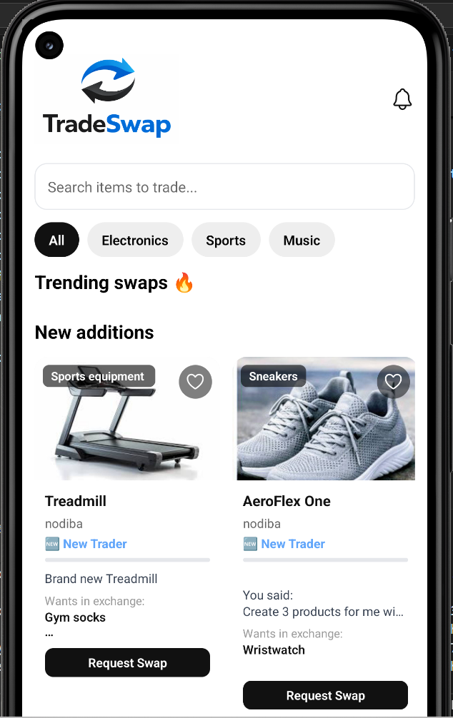 TradeSwap app preview